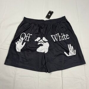OB Mens Black Mesh Graphic Basketball Shorts XXL New With Tags Streetwear